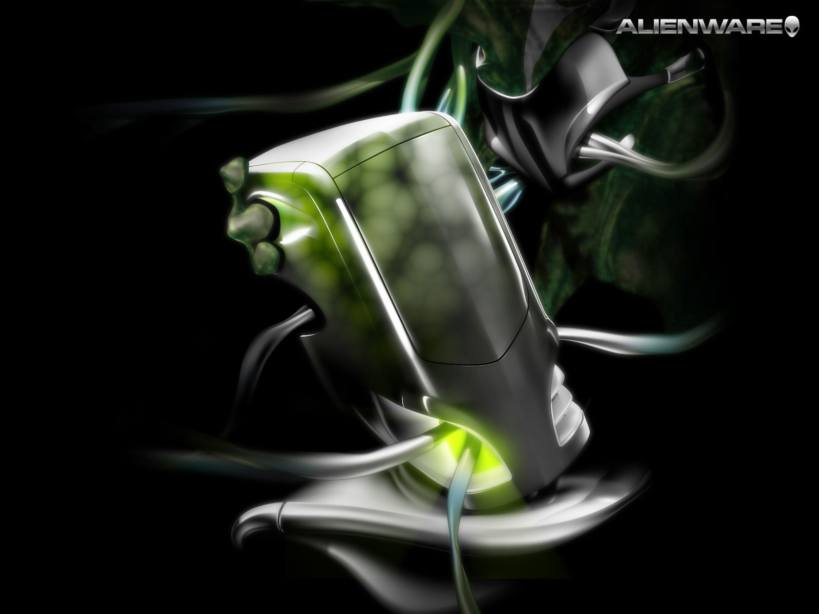 Futuristic Alienware Laptop Design Concept with Green Accents