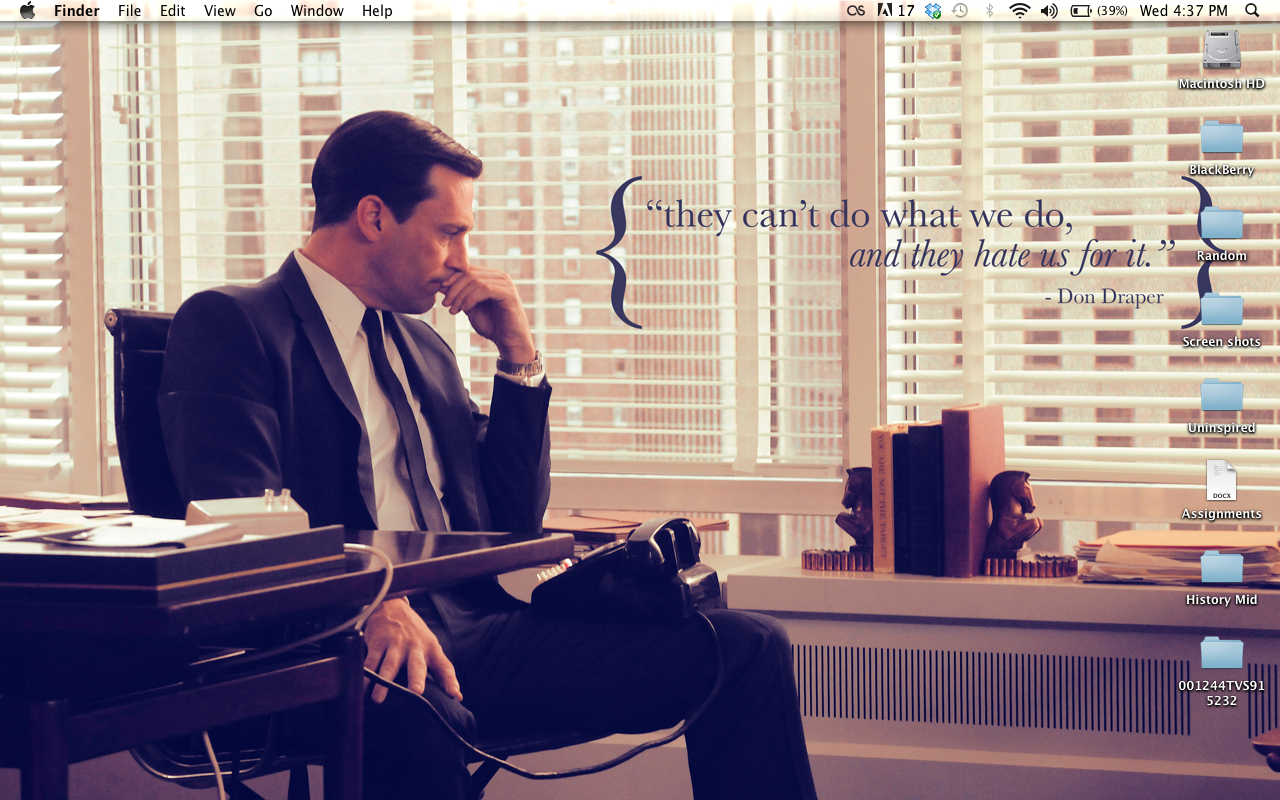 And Then Some Nerdolution Made A New Mad Men Wallpaper For My