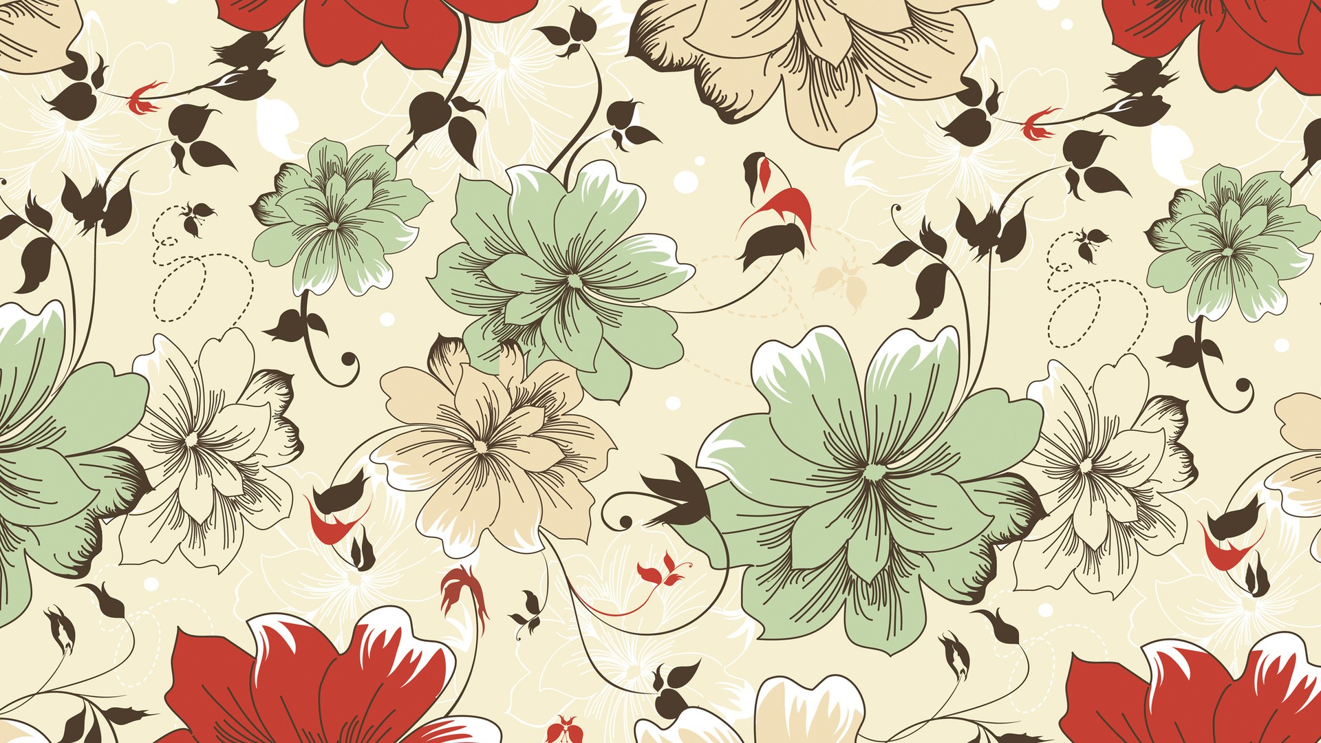 Patterns Floral Texture Wallpaper Background