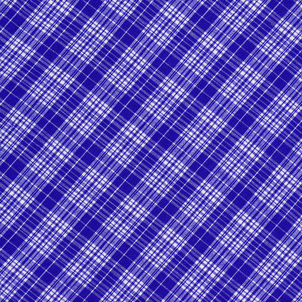 White And Blue Plaid Fabric Background Print by Keith Webber Jr