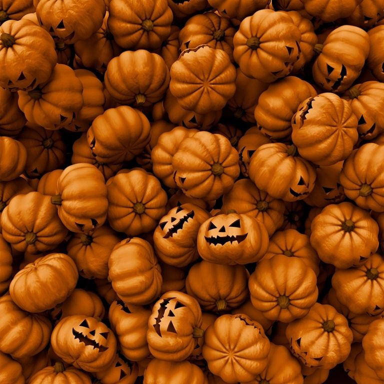 Vintage Halloween Background iPad Pumpkin