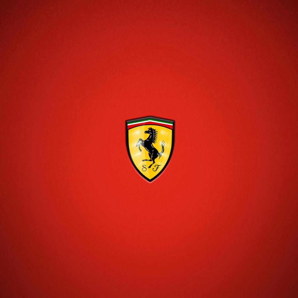 Ferrari Logo iPad Wallpaper   Download iPad wallpapers 1024x1024