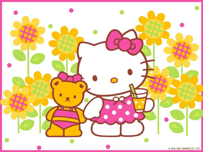 Hello Kitty Summer Anime HD Wallpaper