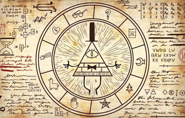 Gravity Falls Television Secret Bill Cipher Illuminati Wallpaper