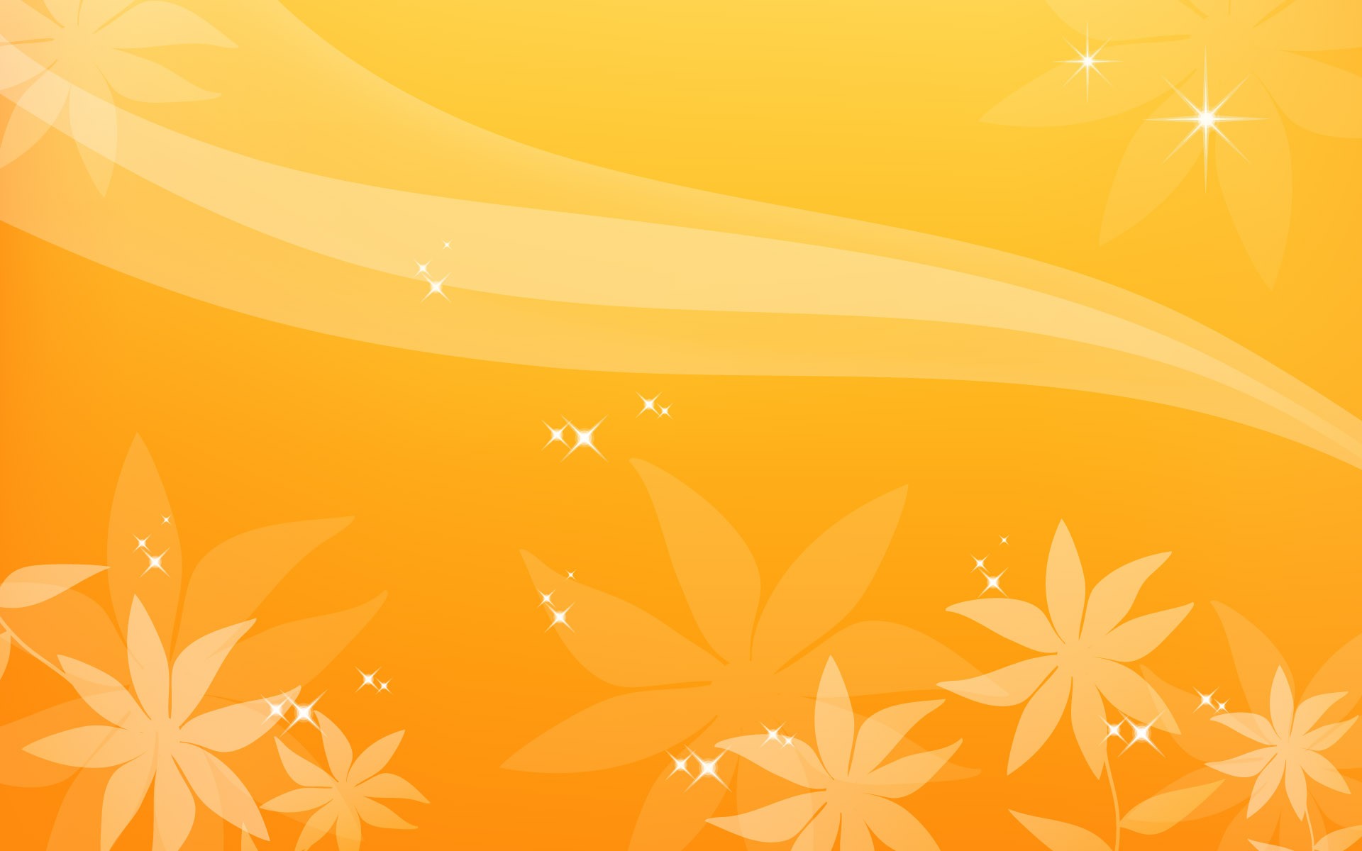 Starry Flashes On Orange Background Image