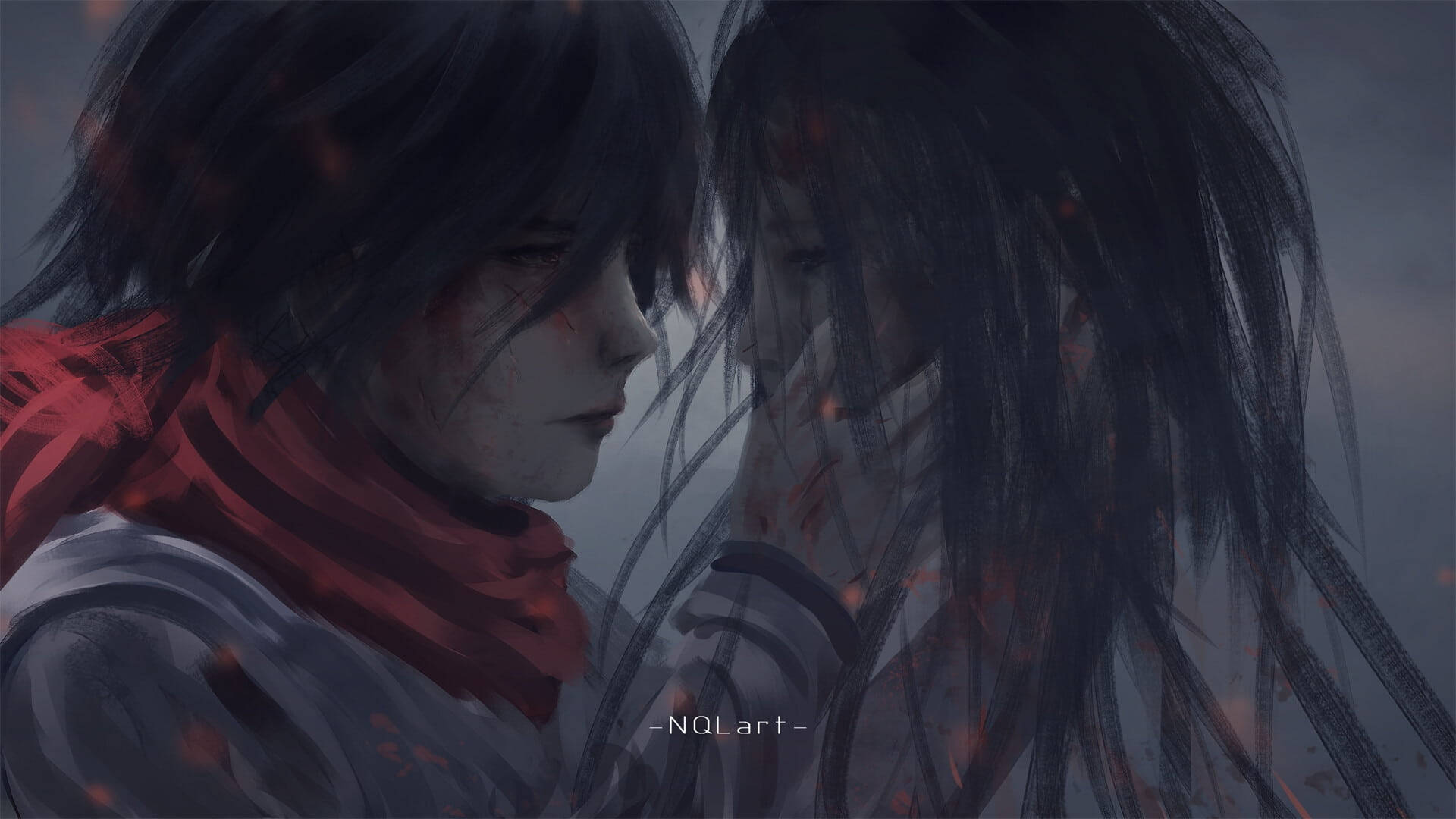 Aesthetic Anime Couple Wallpaper