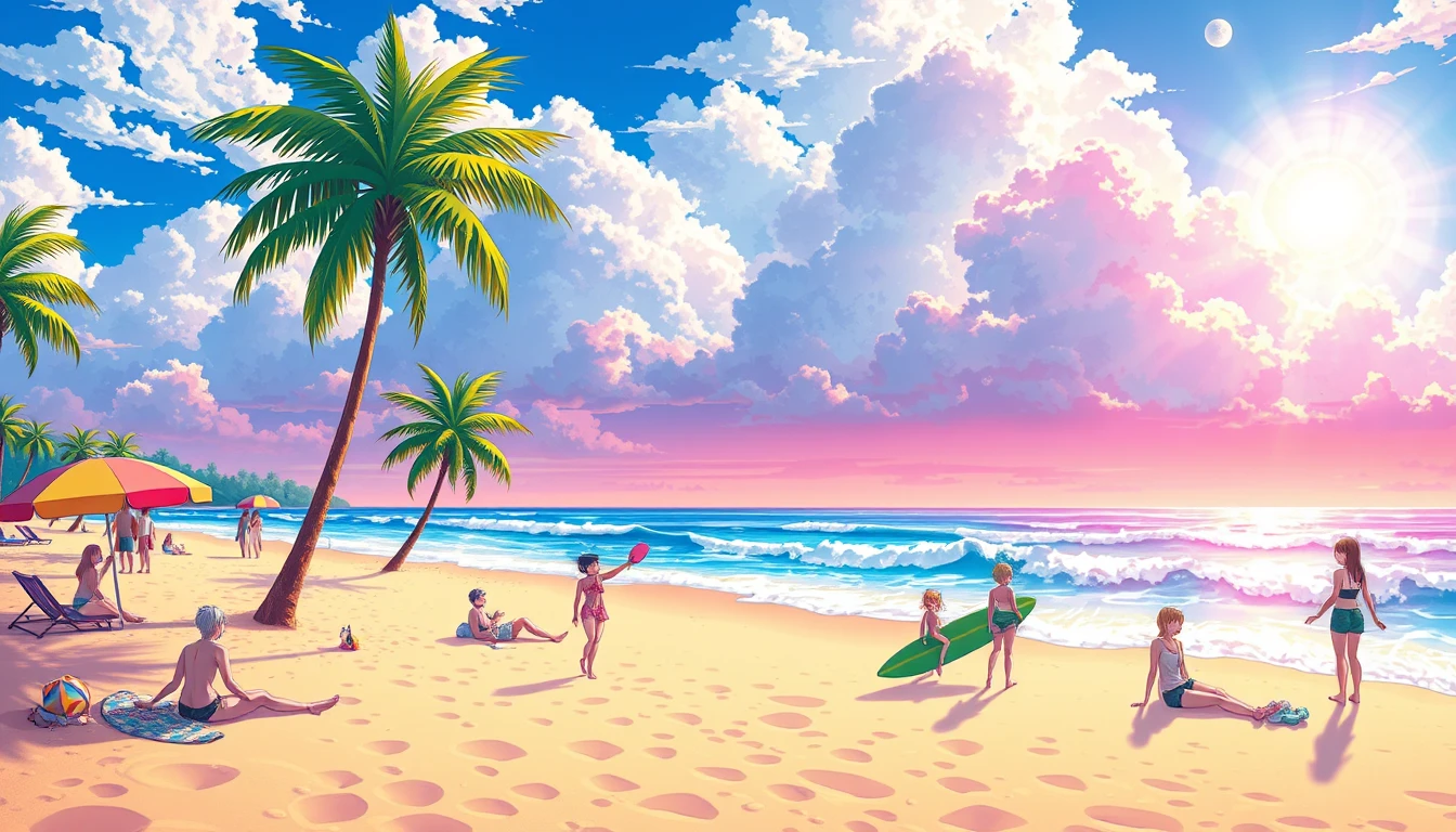Anime Beach Wallpaper