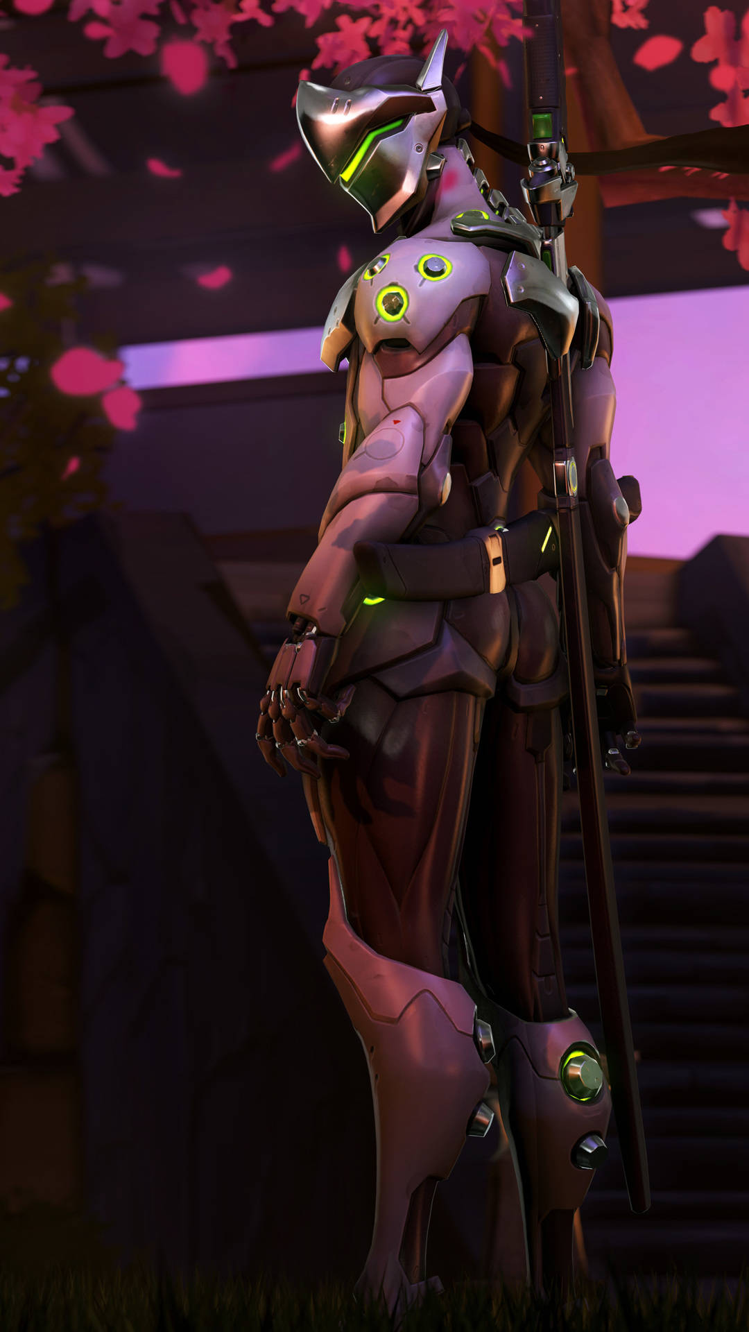 Head Bowed Classic Genji iPhone Wallpaper