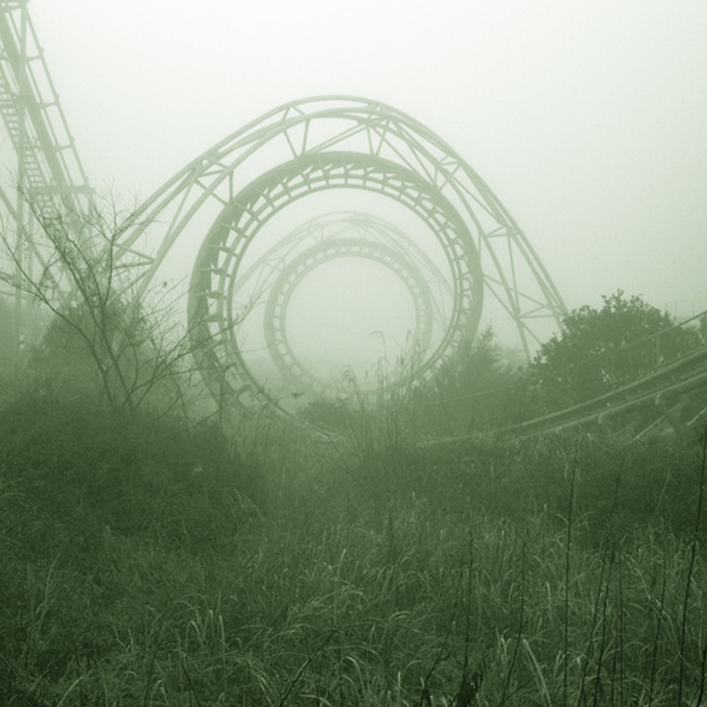 Abandoned Roller Coaster Wallpaper For Apple iPad