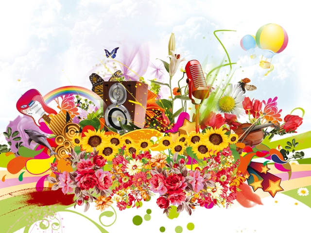  Music In Spring Google Wallpapers Music In Spring Google Backgrounds 640x480