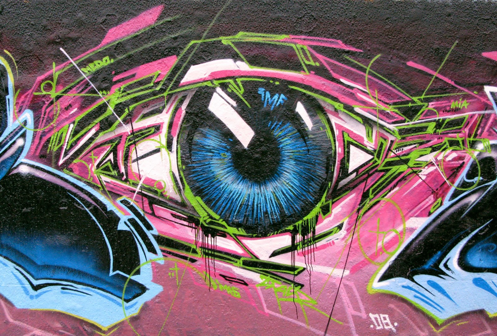 Wongseng HD Wallpaper Graffiti Blue Eye