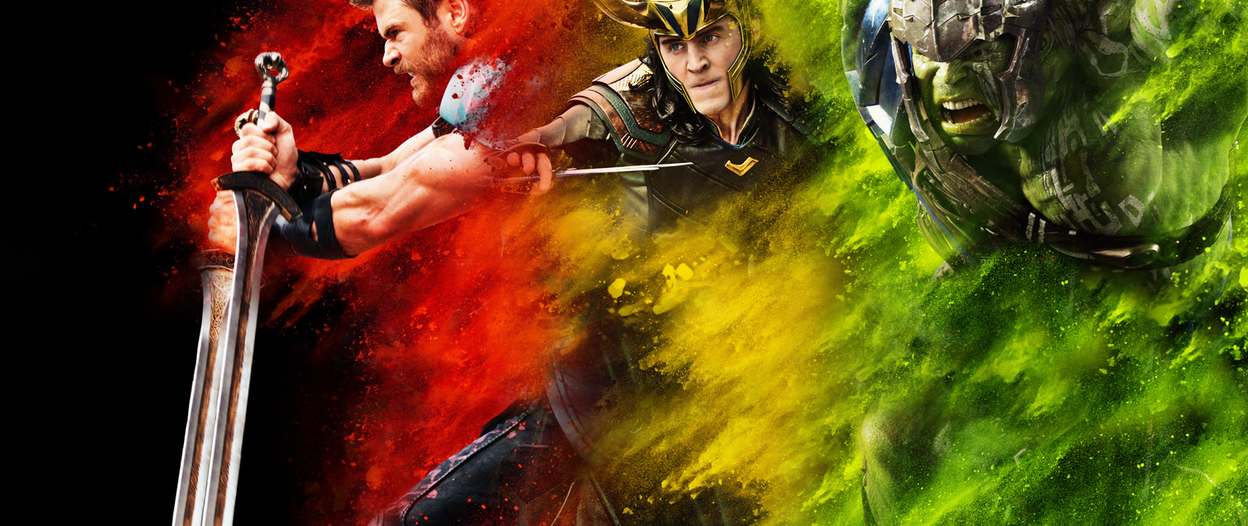 Thor Loki Hulk Ragnarok Full HD 2k Wallpaper