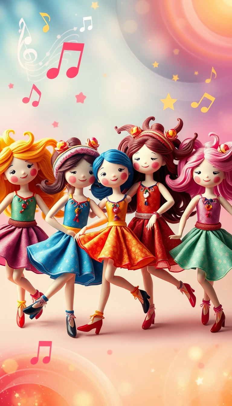 Dancing Dolls Wallpaper