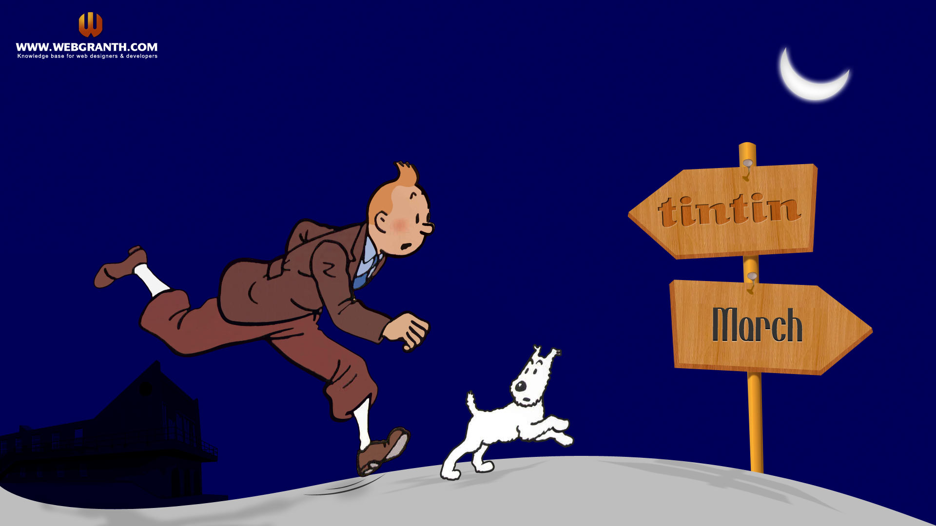 Tintin Cartoon Wallpaper