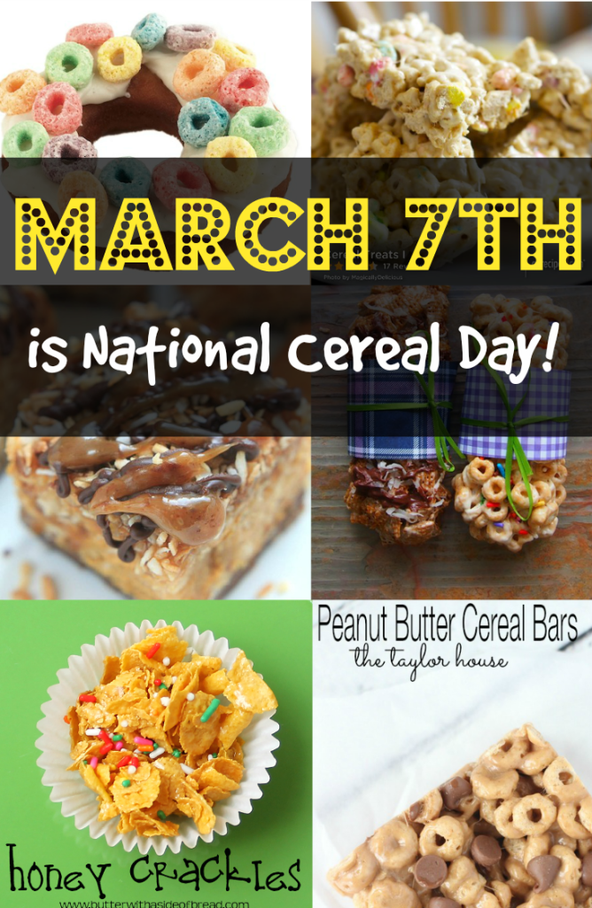March 7th Is National Cereal Day Discountqueens