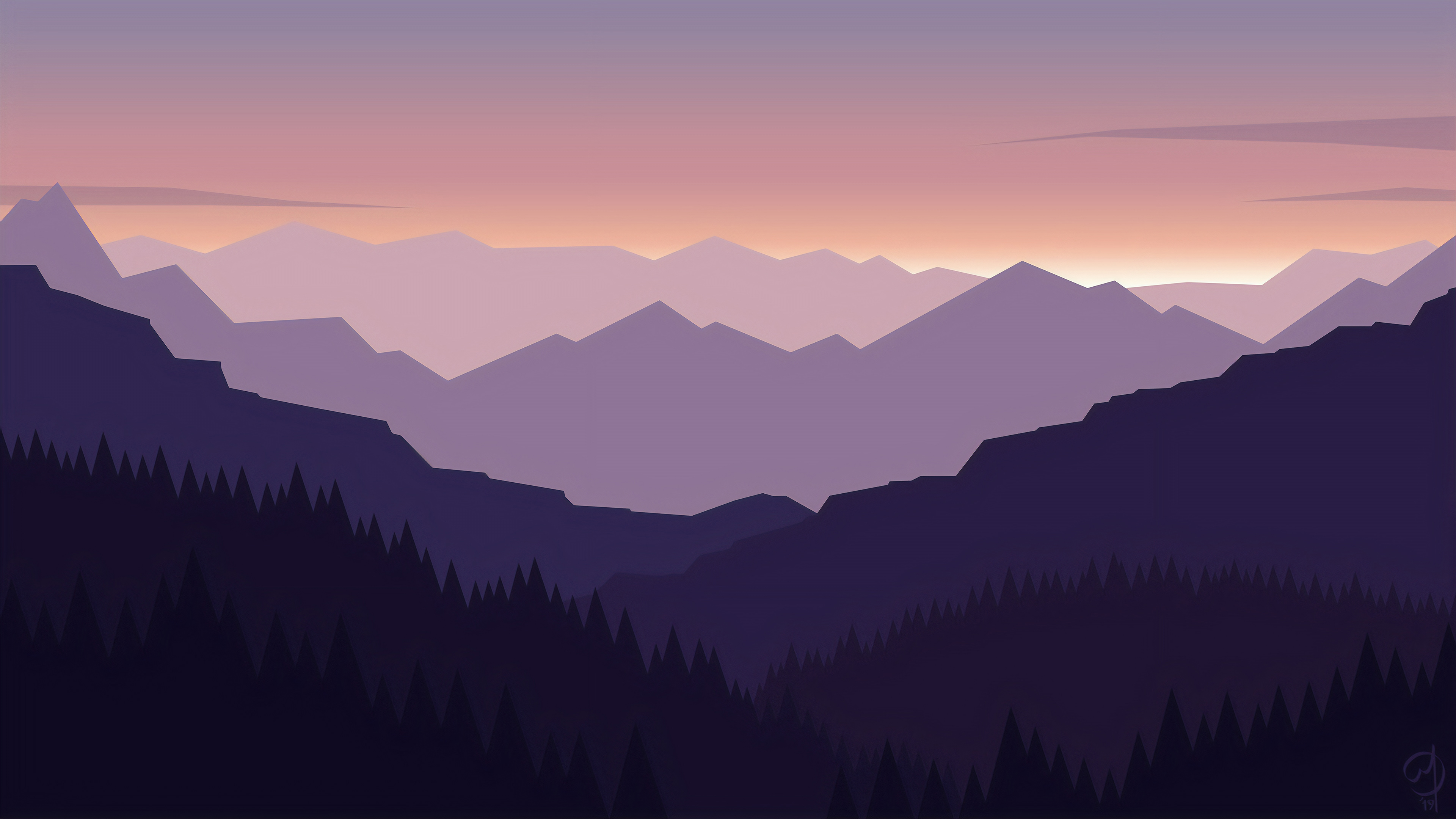 Minimal Landscape 4k Wallpaper HD Artist Image Photos And