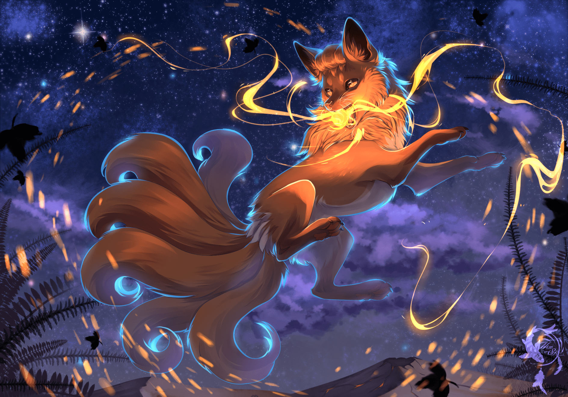 Nine Tailed Fox Wallpaper