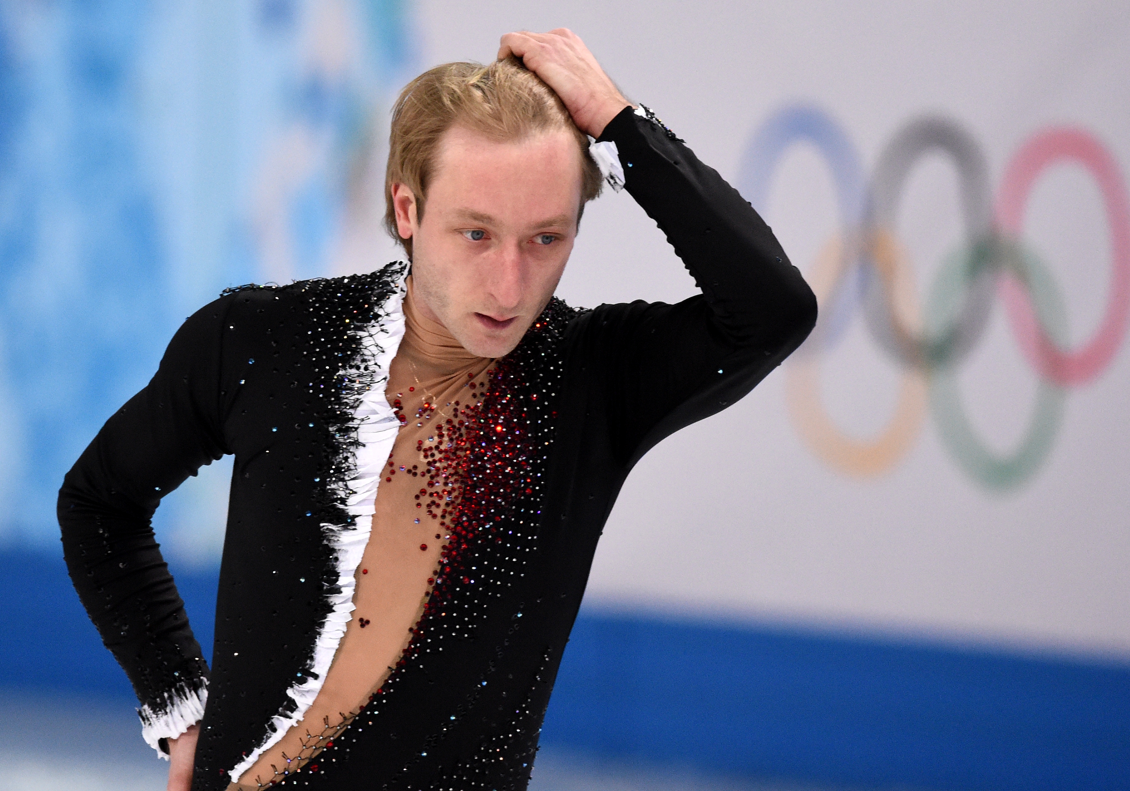 Russian Figure Skater Evgeni Plushenko The Gold Medal In