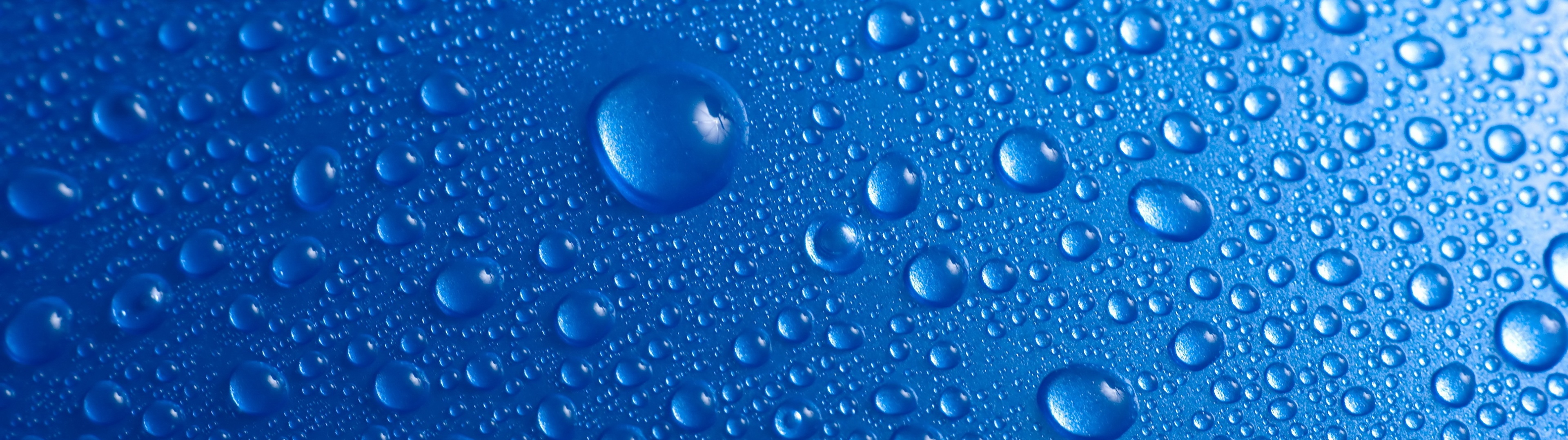 Droplets Wallpaper 4k Blue Water Drops