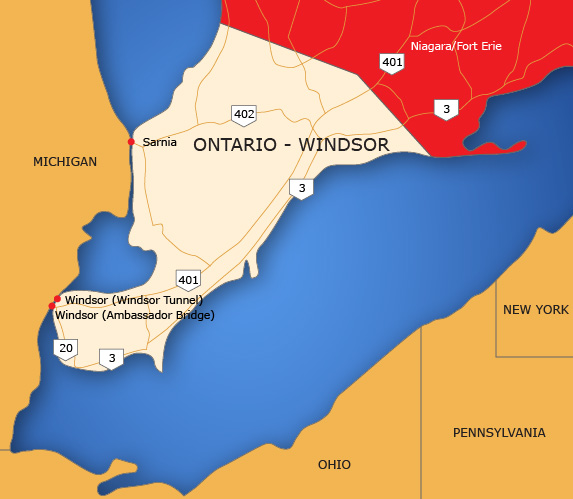 Printable Windsor Ontario Map Keep Healthy Eating Simple
