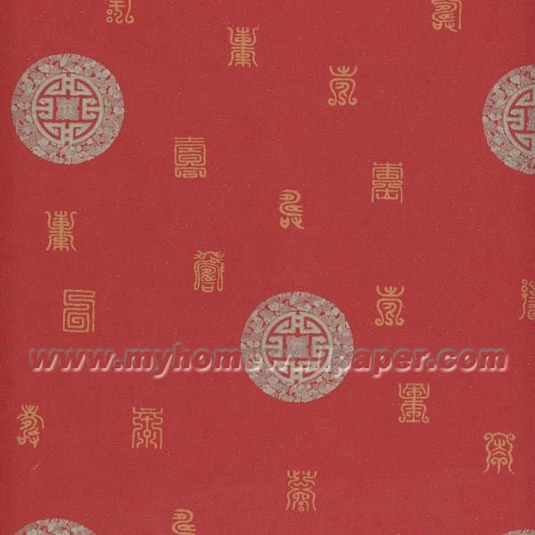 Red Chinese Wallpaper Design Myhome