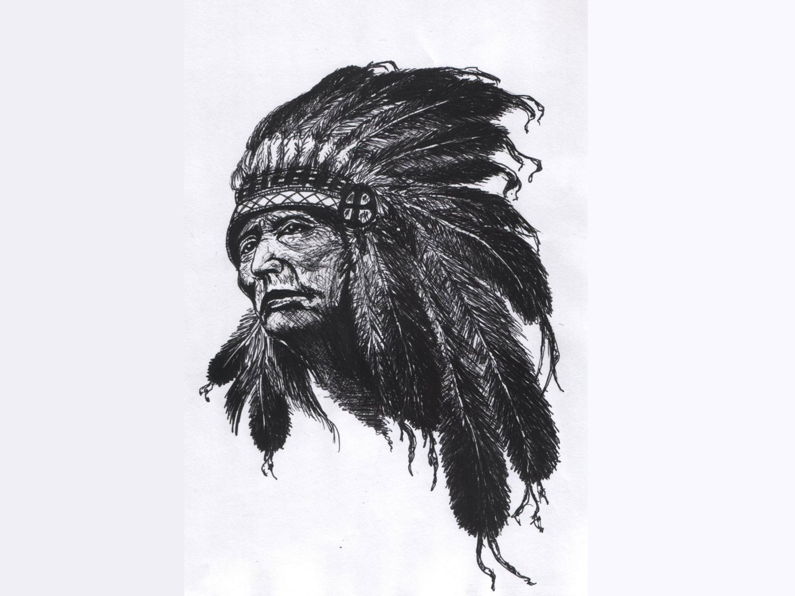 Red Indian Tribal Tattoo Design Wallpaper Ideas