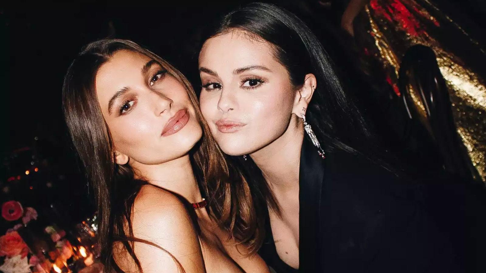 Selena Gomez poses with Hailey Bieber for first pic together
