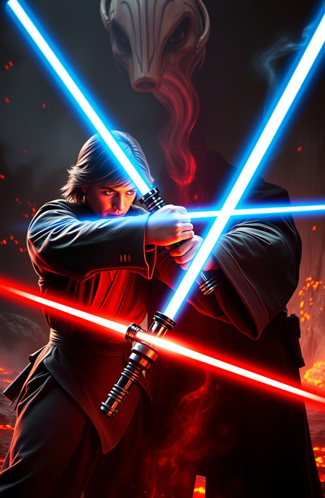 Anakin Vs Obi Wan Wallpaper