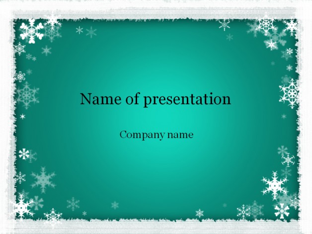 Winter Powerpoint Template For Presentation