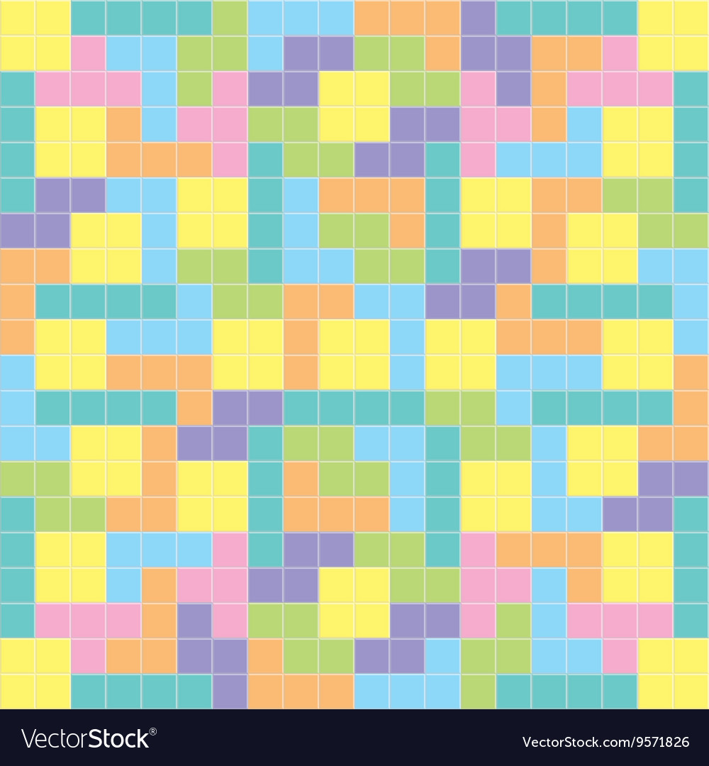 Tetris background pastel colors Royalty Vector Image 1000x1080