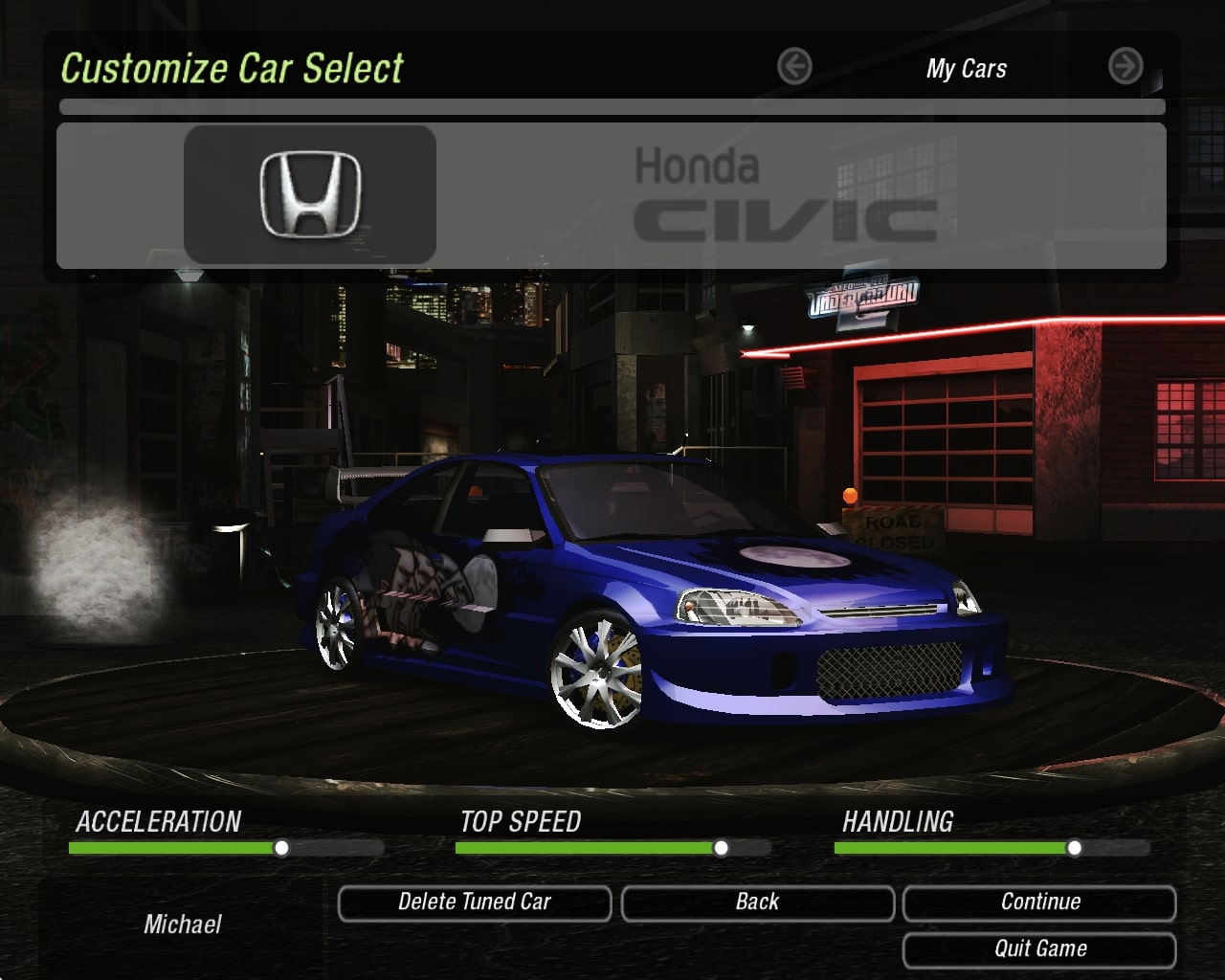 Michael S Favorite Nfsu2 Cars Honda Civic Em1 By Hillustratem8