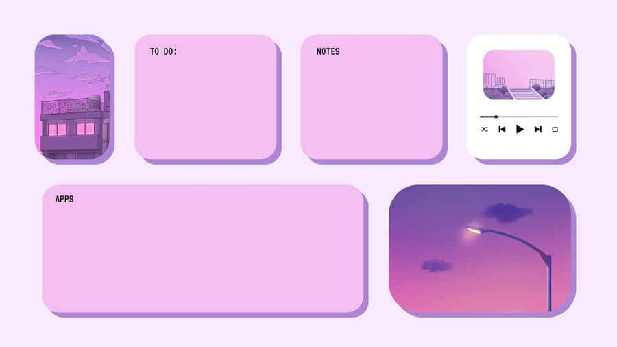 Cute Desktop Organizer Wallpaper