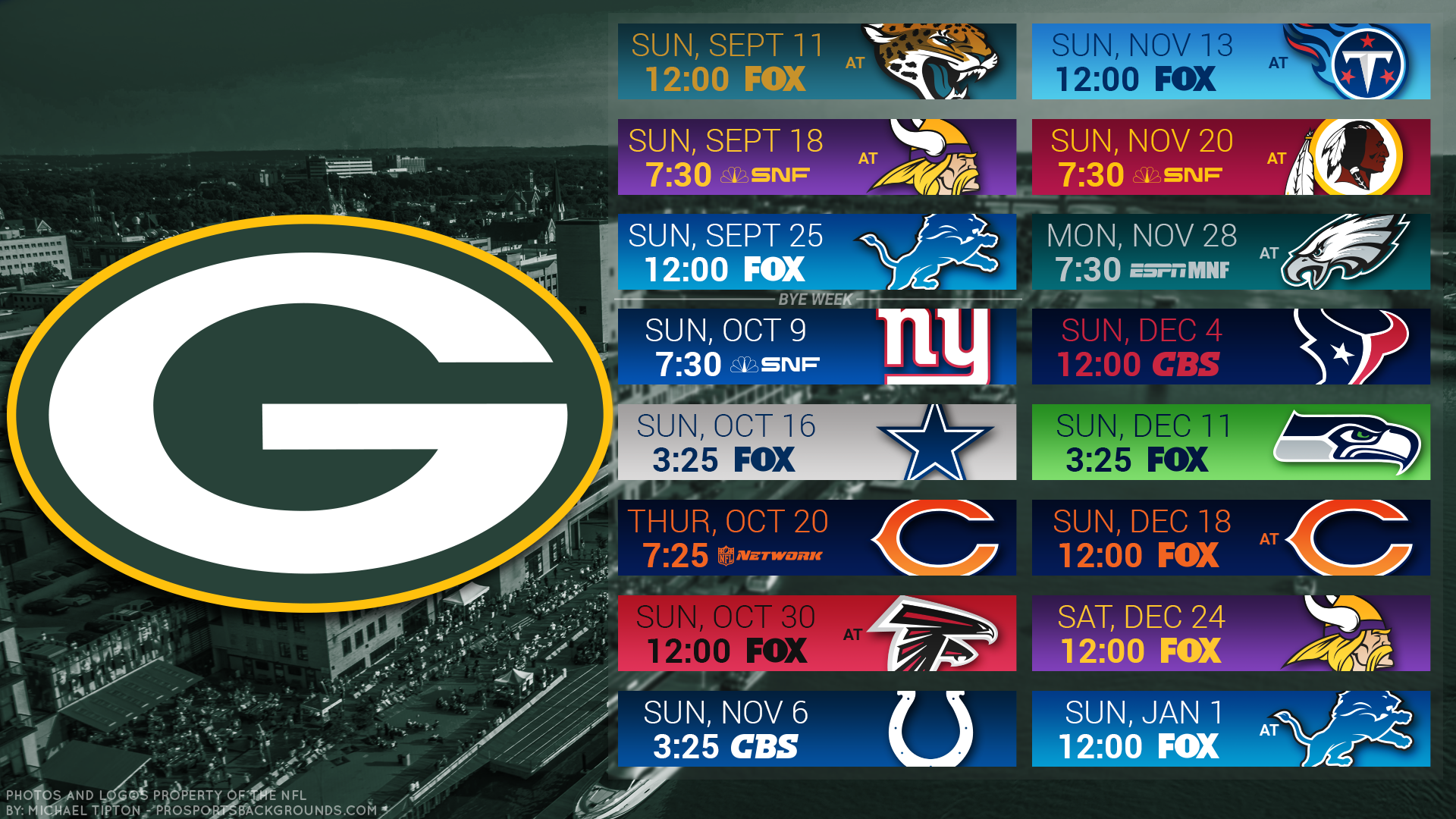 Gallery Green Bay Packers Schedule Photo Million