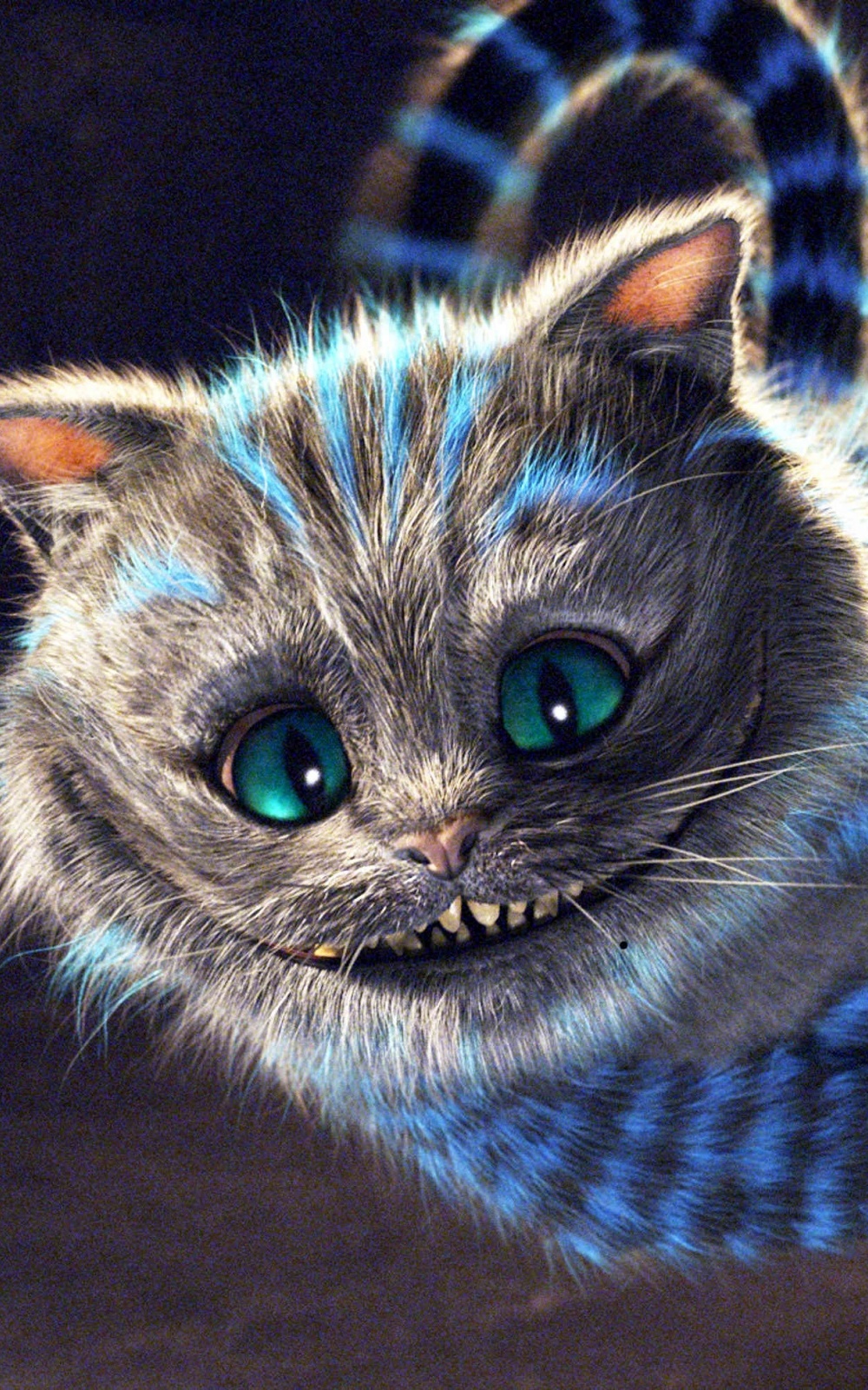 Alice In Wonderland Cheshire Cat Smile Android Wallpaper
