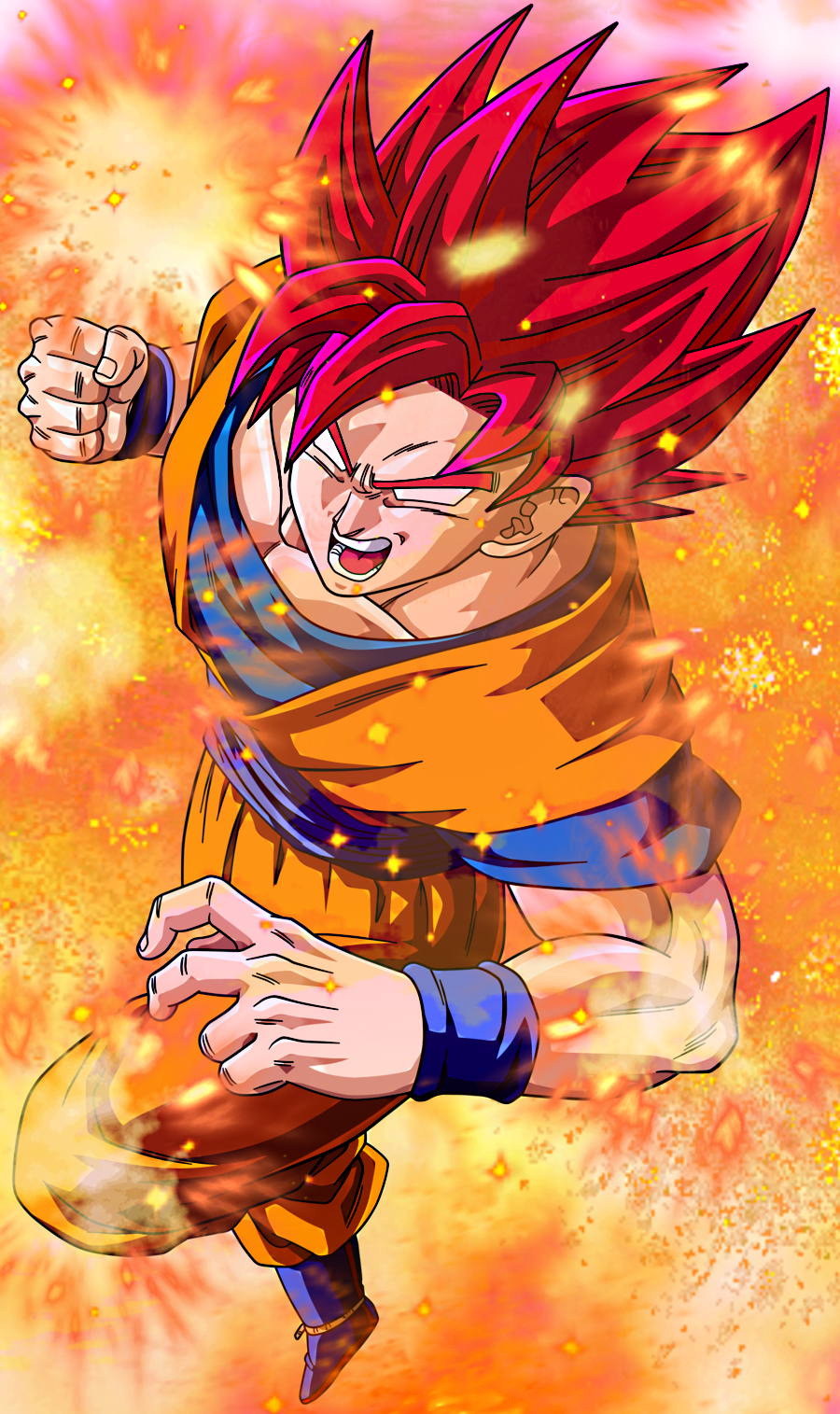 Super Saiyan God Goku Ssjg2 By Elitesaiyanwarrior