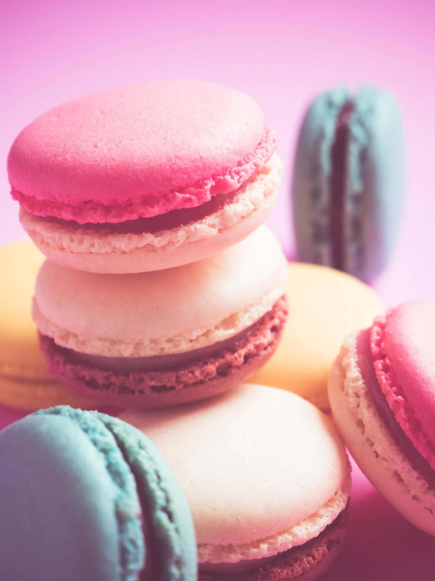 Yummy And Sweet French Macaron Snacks At7vfq8rxaz96hqc Wallpaper