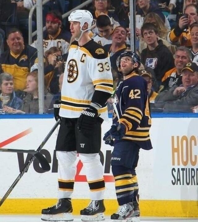 Unequivocal Proof That Zdeno Chara Is Taller Than Nathan Gerbe
