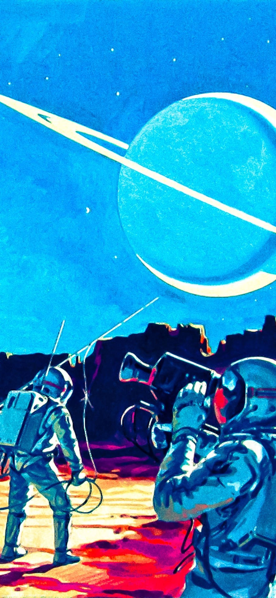 Retro Space Wallpaper