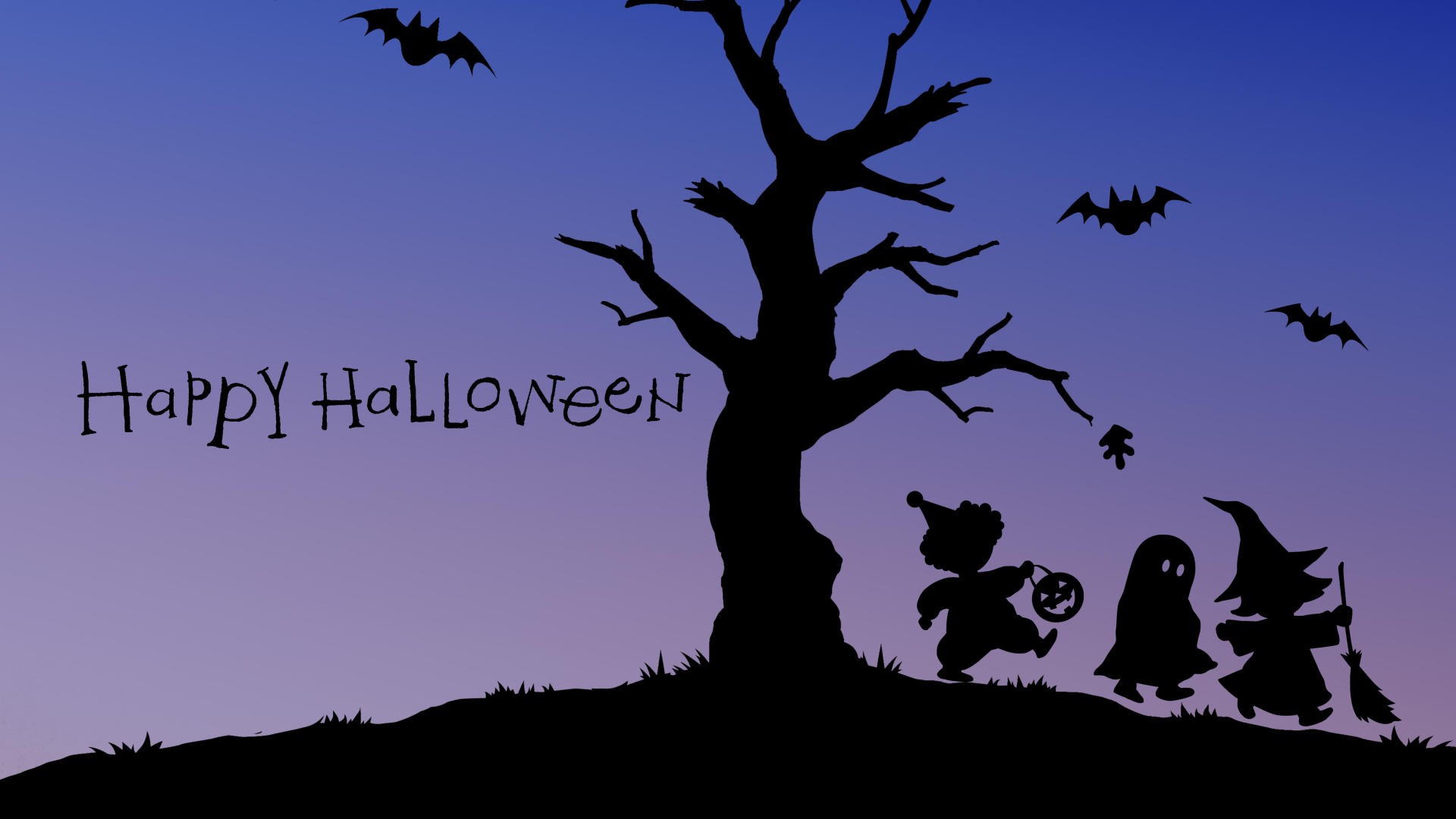 Trick Or Treaters Happy Halloween Full HD Wallpaper