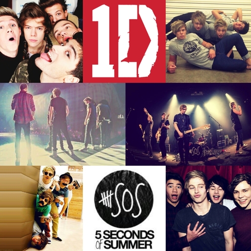 1d and 5sos collage