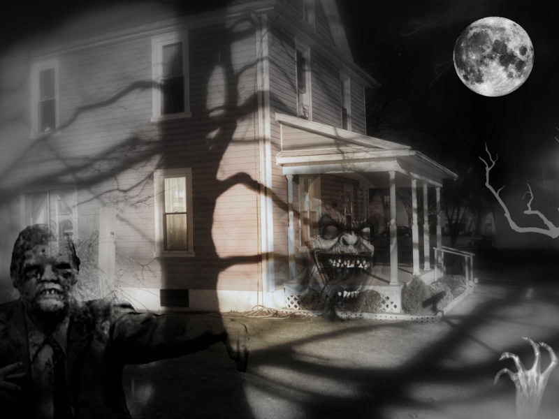  halloween fun Spooky Ghostly Haunted House Scary Wallpaper