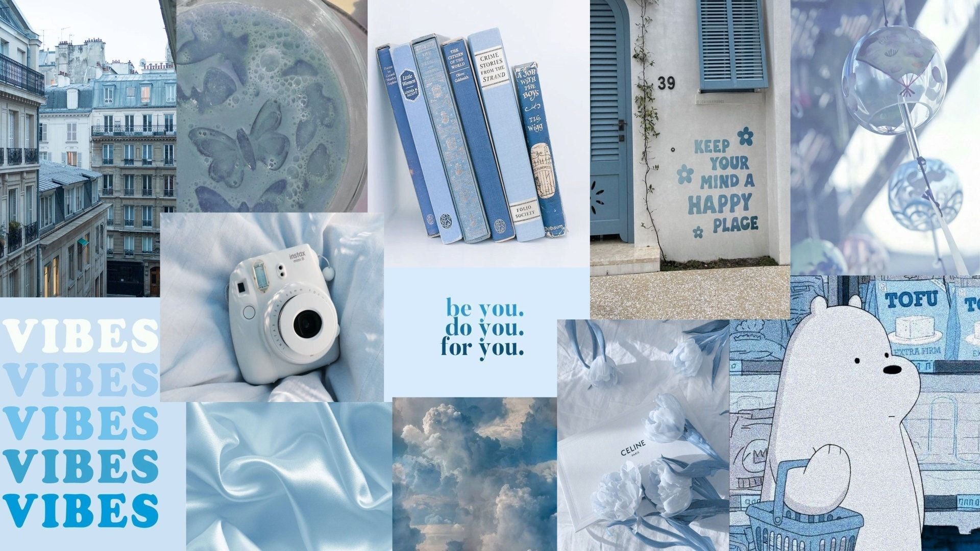 Cute Blue Aesthetic Wallpaper Desktop By Dismalcrux