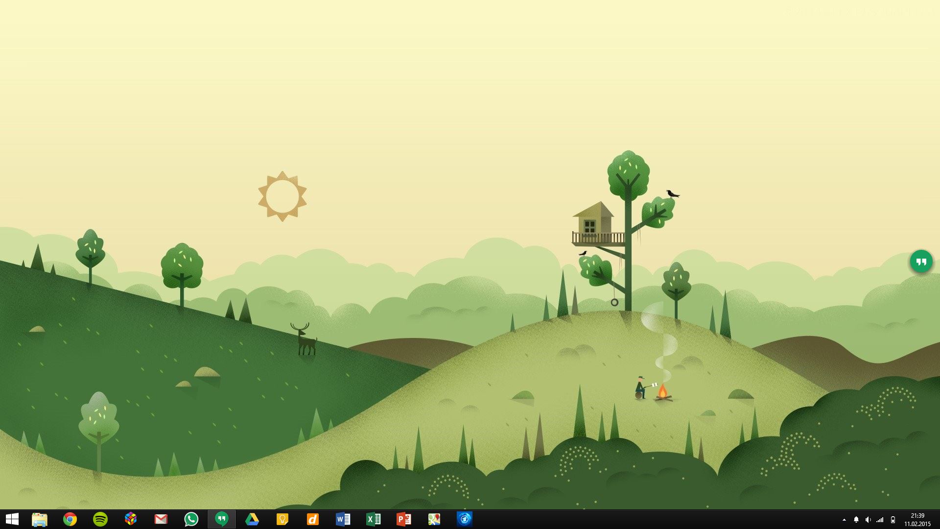 Simple Desktop With Google Now Inspired Wallpaper Desktops