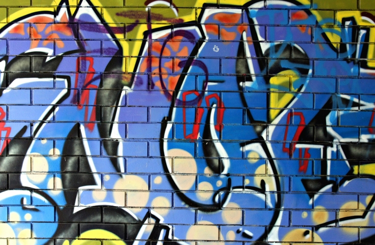 Blue Graffiti Wallpaper Wall Mural Muralswallpaper Co Uk
