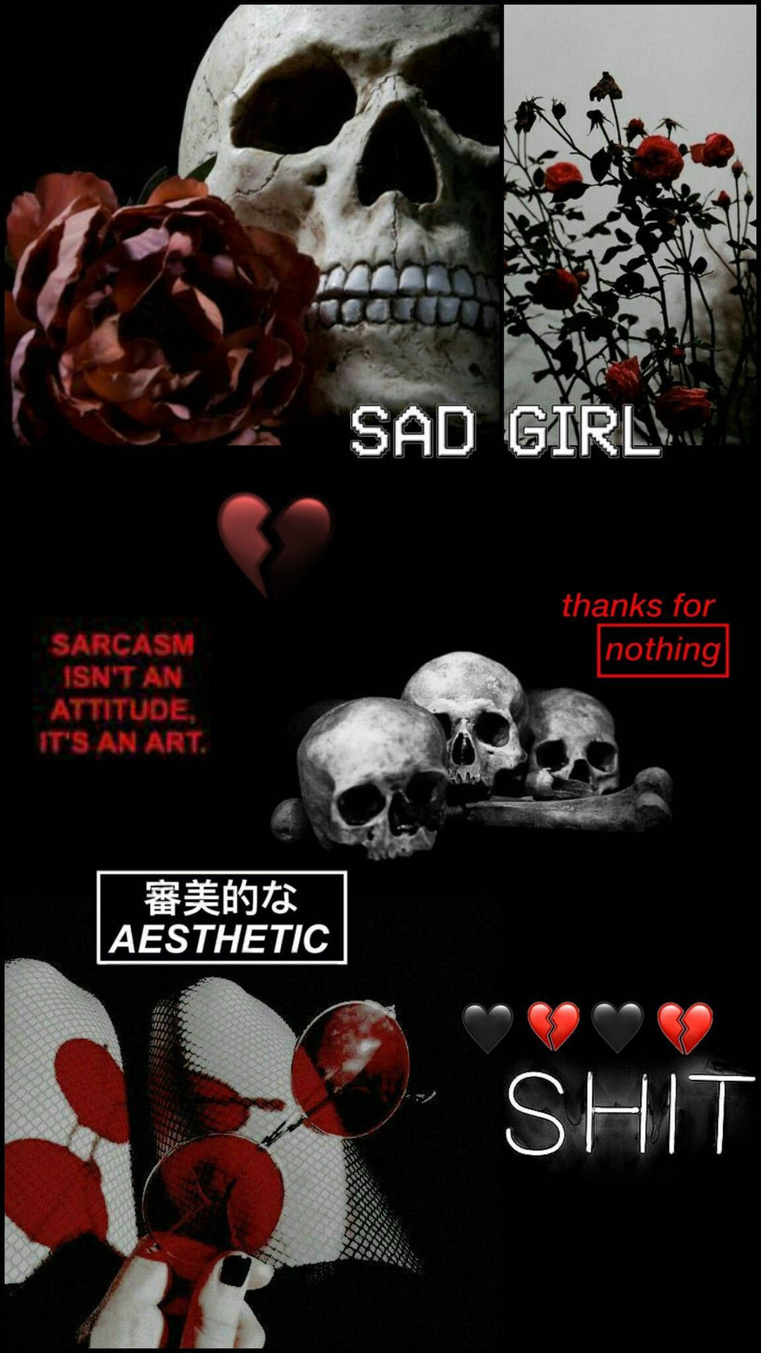 Red And Black Aesthetic Wallpaper