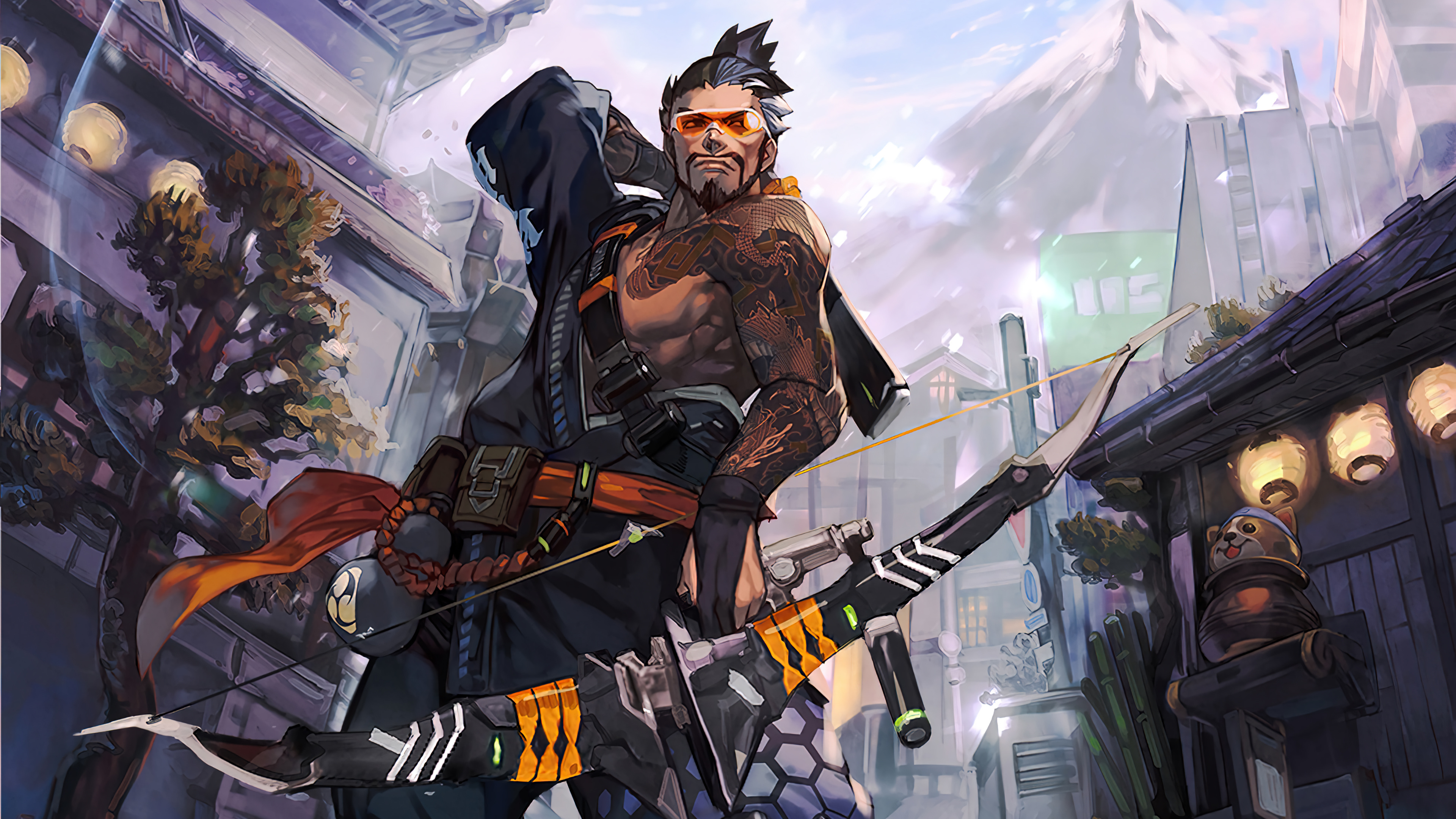 Hanzo Overwatch Game Art 4k Wallpaper