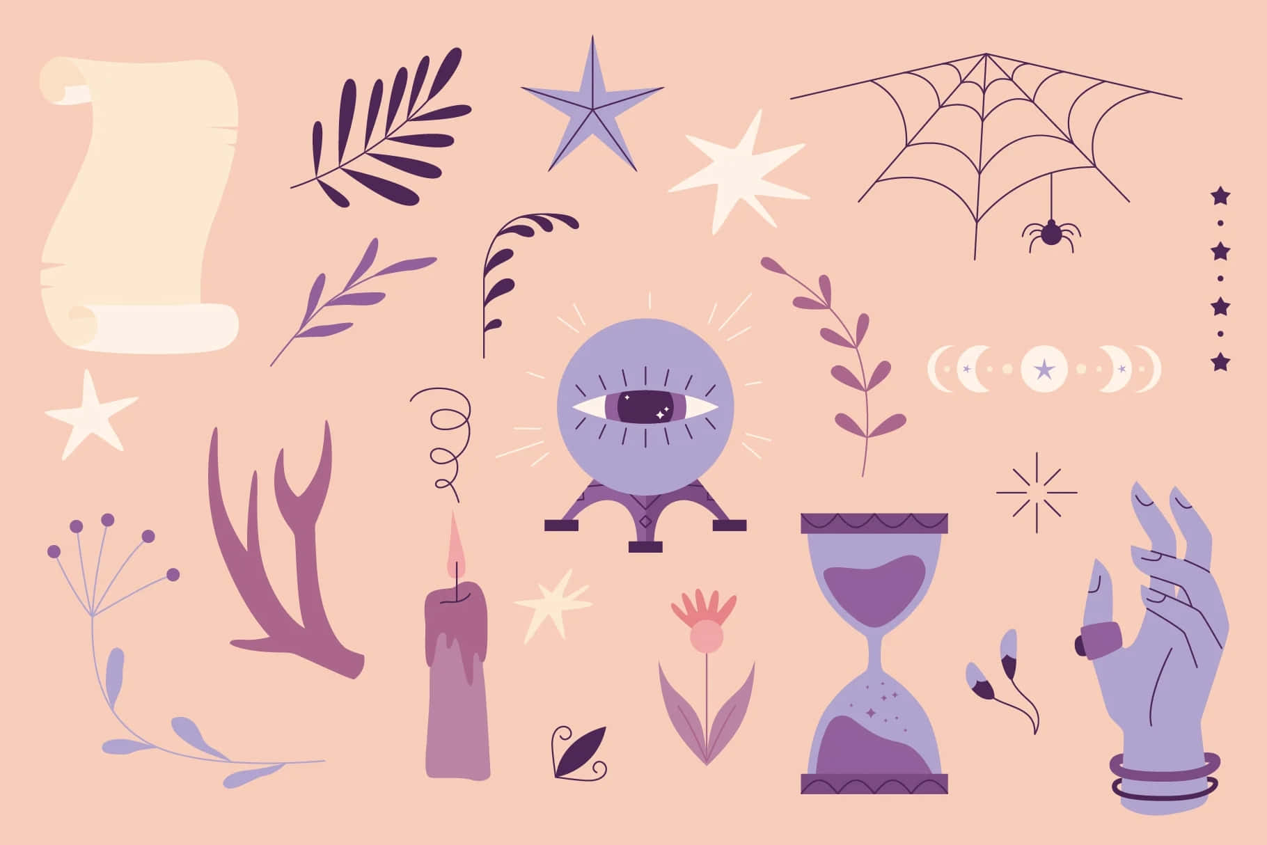 Witch Aesthetic Desktop Wallpaper
