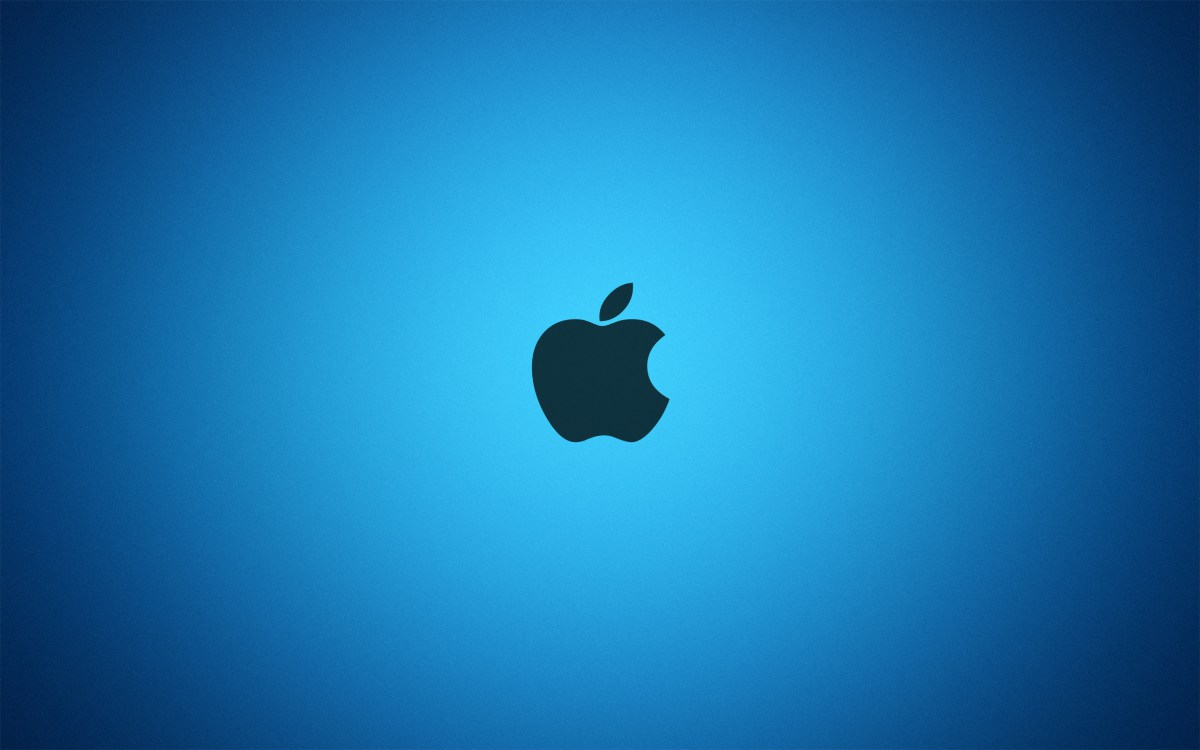 Blue Style Mac Logo HD Wallpaper 4k