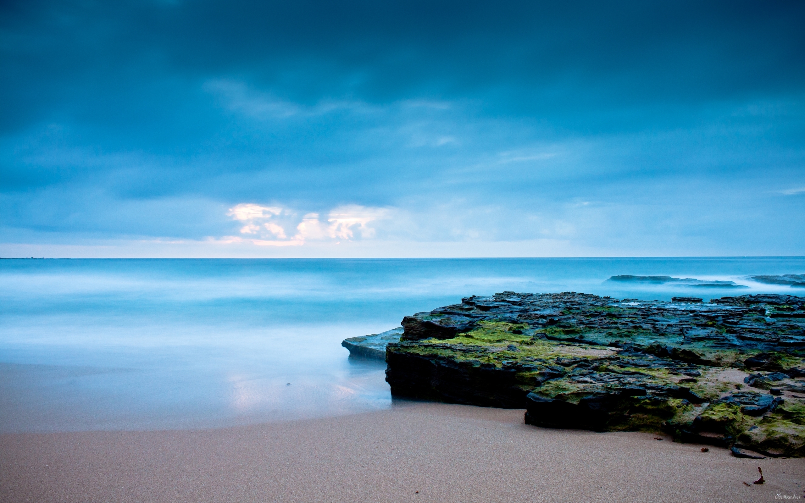 Calm Sea Shore HD Desktop Wallpaper