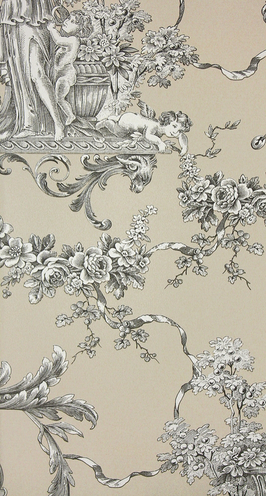 Biltmore Wallpaper An Elegant Toile De Jouy In A With Urns